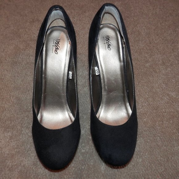 Mossimo BLACK  5 IN Heel * HEELS ARE SHINY BLACK * SIZE 7.5 * - Picture 1 of 8